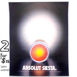 🟢[Absolut Vodka] ABSOLUT SIESTA Original 2003 Vintage Magazine Advertisement